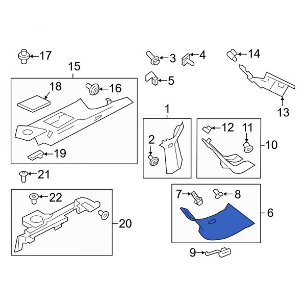 Body D-Pillar Trim Panel