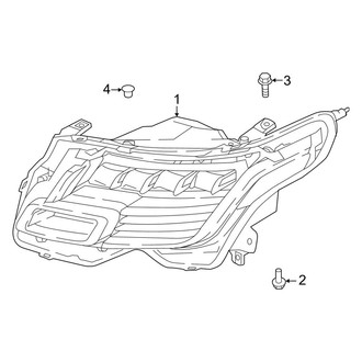 Land Rover OE - Front Lamps - Headlamp Components