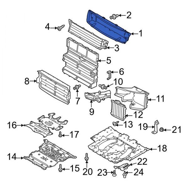 Radiator Support Air Deflector