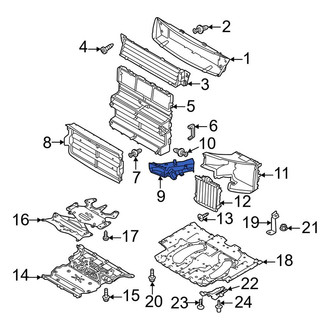 Land Rover OE - Front Left Radiator Support Air Duct