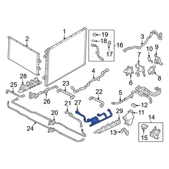 Land Rover OE - Left Drive Motor Battery Pack Coolant Hose