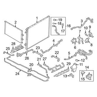 Land Rover OE - Cooling - Radiator & Components (Battery Cooling), (3.0L)