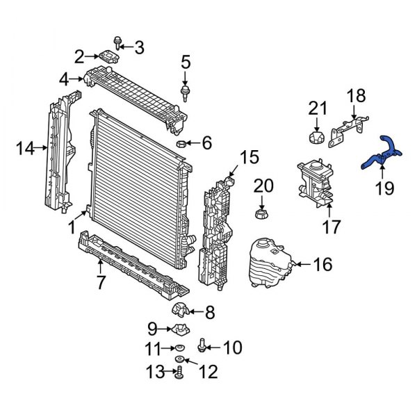 Engine Coolant Reservoir Bracket