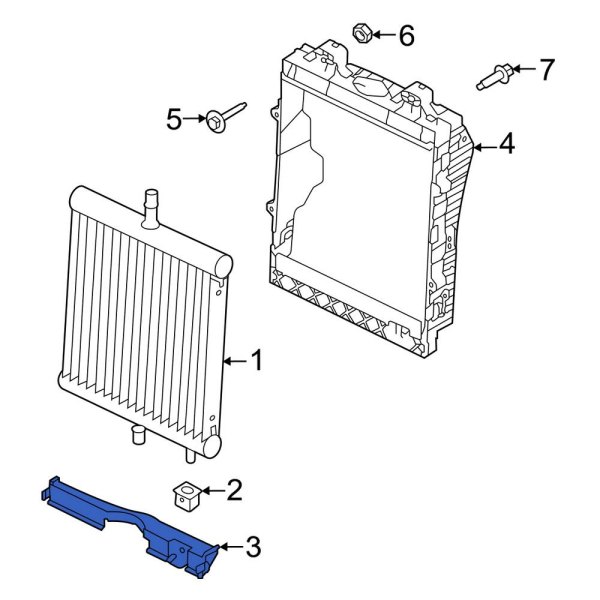 Radiator Mount Bracket