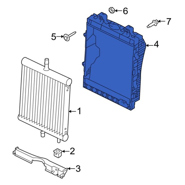 Radiator Mount Bracket