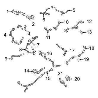 Land Rover OE - Cooling - Hoses & Lines (Auxiliary), (4.4L)