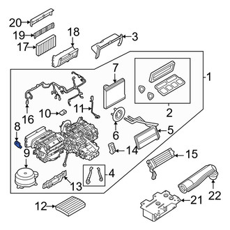 Land Rover OE - Upper HVAC Defrost Mode Door Actuator