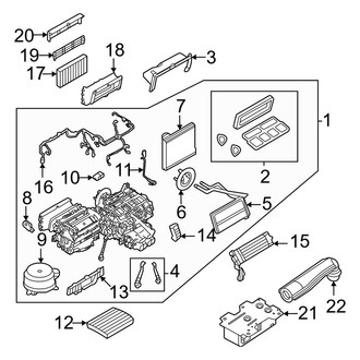 Land Rover OE - Air Conditioner & Heater - Evaporator & Heater Components