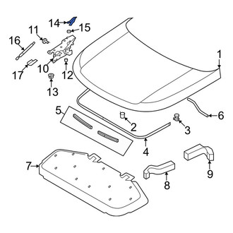Land Rover OE - Front Left Hood Hinge Cover