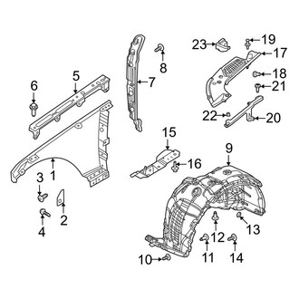 Land Rover OE - Fender & Components (4.4L)