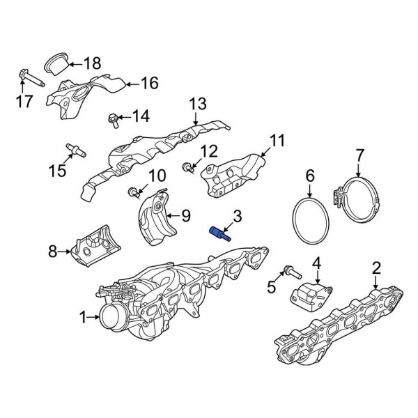 Turbocharger Mounting Bolt