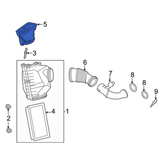 Land Rover OE - Front Left Engine Air Intake Hose