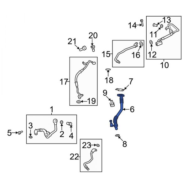 Turbocharger Oil Line