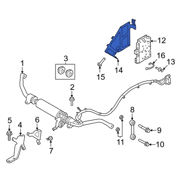 Active Suspension Control Module Bracket