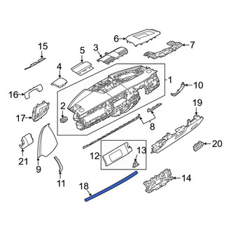 Land Rover OE - Right Inner Instrument Panel Molding