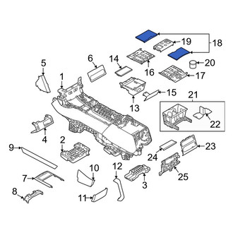 Land Rover OE - Front Upper Console Trim Panel