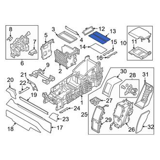 Land Rover OE - Front Forward Console Lid