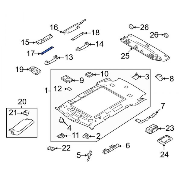 Interior Grab Bar Cap