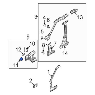 Land Rover OE - Front Left Lower Fender Insulator