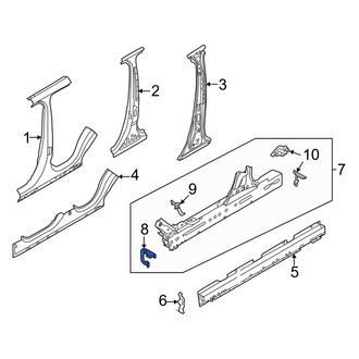 Land Rover OE - Left Lower Rocker Panel Insulator