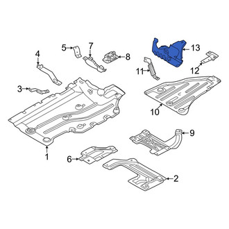 Land Rover OE - Floor Pan Splash Shield Bracket