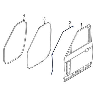 Land Rover OE - Front Right Door Shell Seal