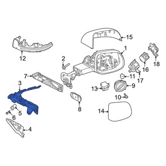 Land Rover OE - Left Upper Door Mirror Insulator