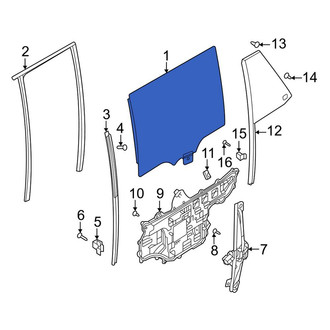 Land Rover OE - Rear Right Door Glass