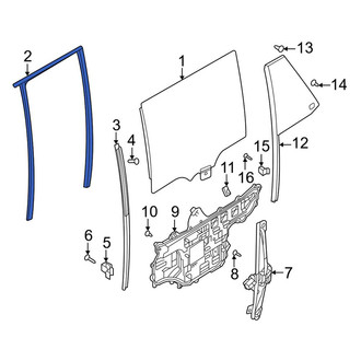 Land Rover OE - Rear Right Window Channel