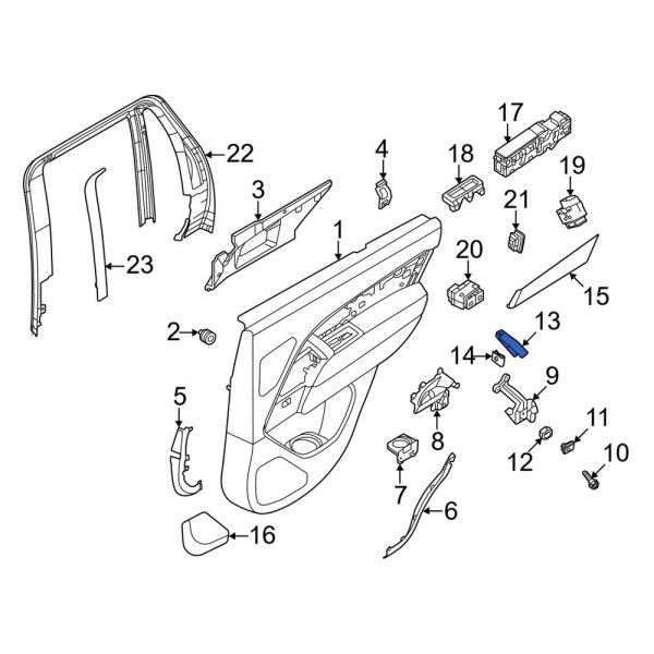 Door Panel Handle Cover