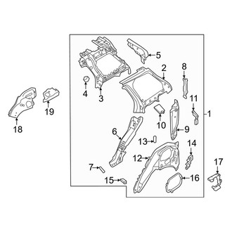 Land Rover OE - Quarter Panel - Inner Structure