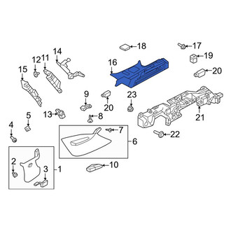 Land Rover OE - Rear Right Upper Interior Quarter Panel Trim Panel