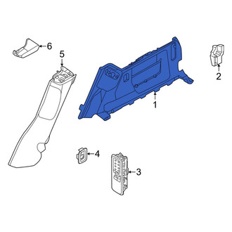 Land Rover OE - Rear Center Left Interior Quarter Panel Trim Panel