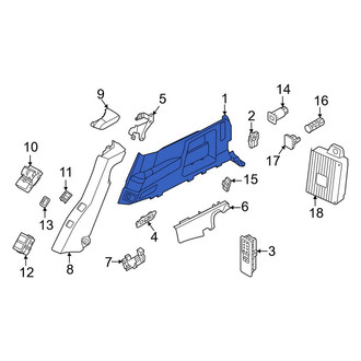 Land Rover OE - Rear Center Left Interior Quarter Panel Trim Panel