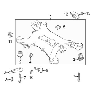 Land Rover OE - Rear Suspension - Suspension Mounting (L460 Body Code 3.0L)
