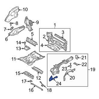 Land Rover OE - Rear Left Lower Floor Side Rail