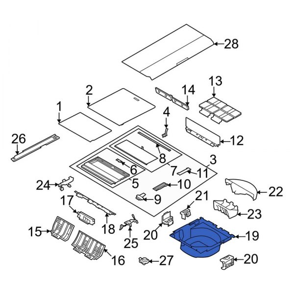 Spare Tire Compartment