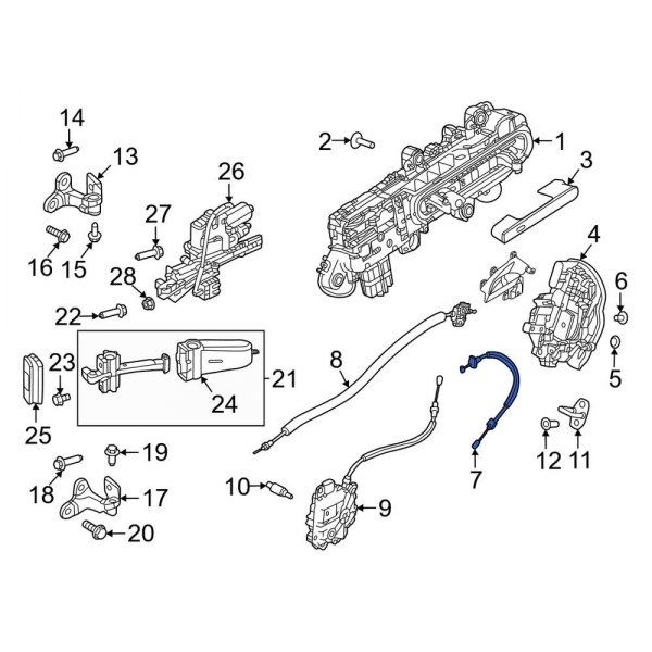 Door Latch Cable