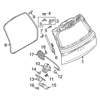 Land Rover OE - Liftgate Latch Screw