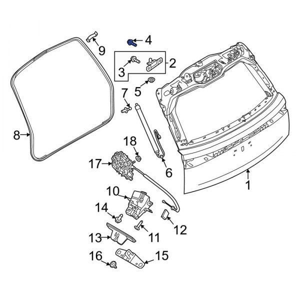 Liftgate Hinge Bolt