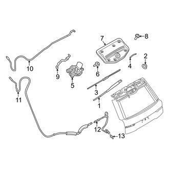 Land Rover OE - Lift Gate - Wiper Components (4.4L)