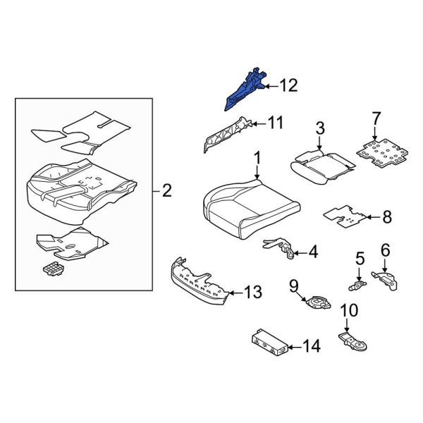 Seat Frame Trim Panel