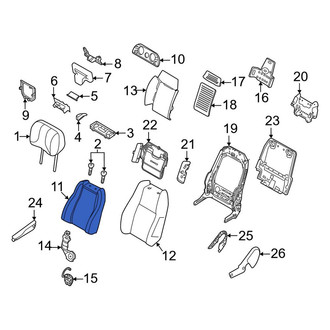 Land Rover OE - Front Left Seat Back Cushion Cover