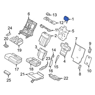 Land Rover OE - Center Right Headrest