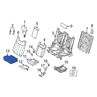 Land Rover OE - Center Right Seat Cover