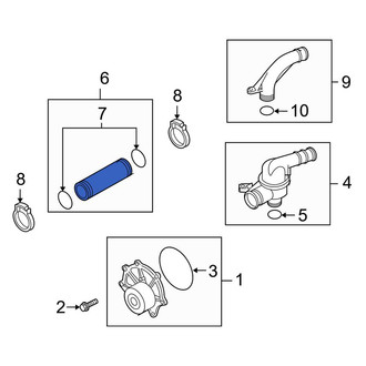 Land Rover OE - Front Engine Coolant Pipe