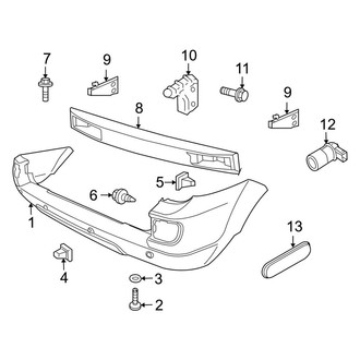 Land Rover OE - Rear Bumper - Bumper & Components