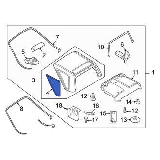 Land Rover OE - Right Side Panel Glass