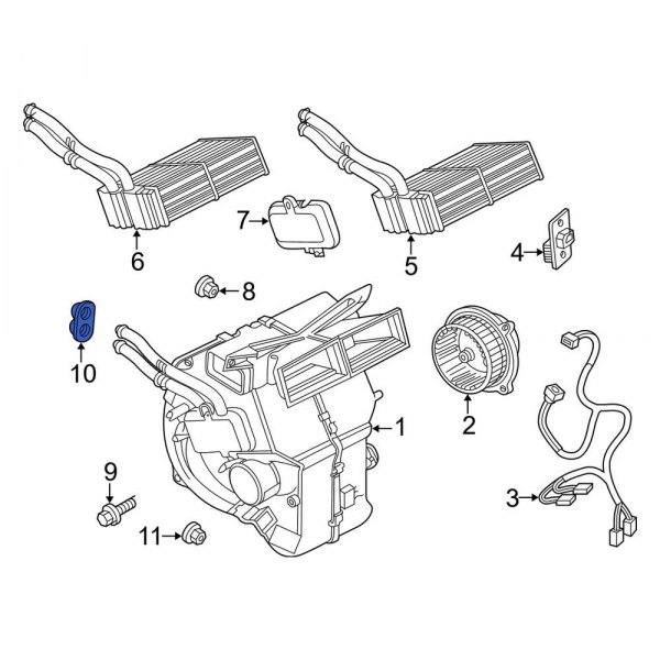 HVAC Unit Case Grommet