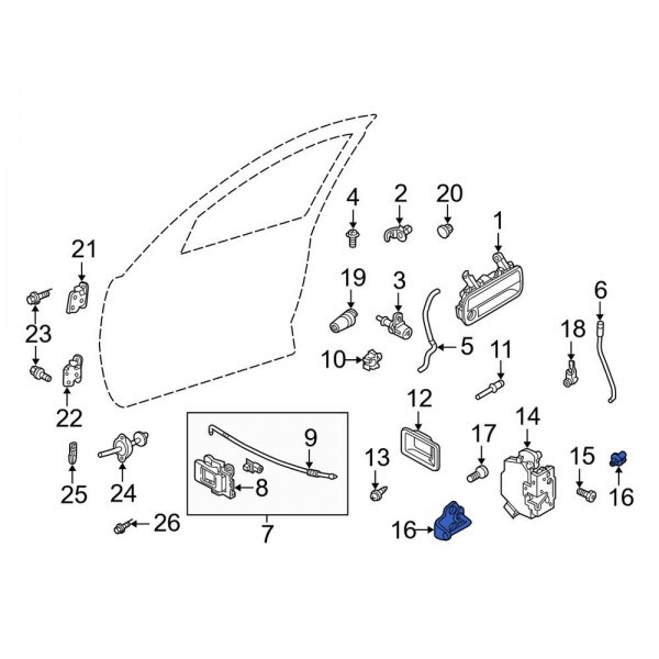 Door Lock Striker Plate